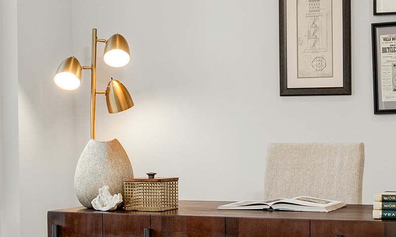 Modern desk lamp for workspace productivity