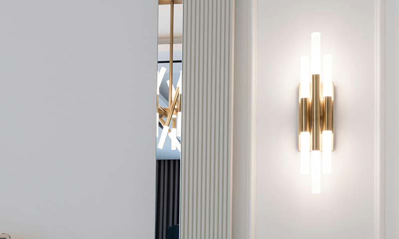 Elegant wall-mounted sconce providing ambient light